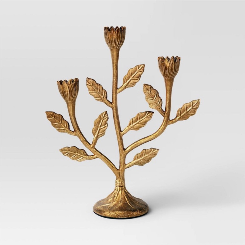 Gold Metal Botanical Candelabra
- Threshold™